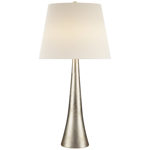 Dover Table Lamp in Burnished Silver Leaf