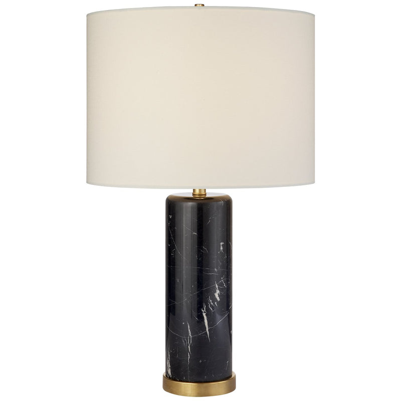 Cliff Marble Table Lamp in Black Marble
