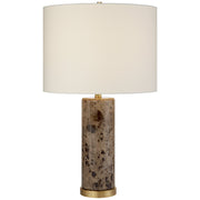Cliff Marble Table Lamp in Brown Marble