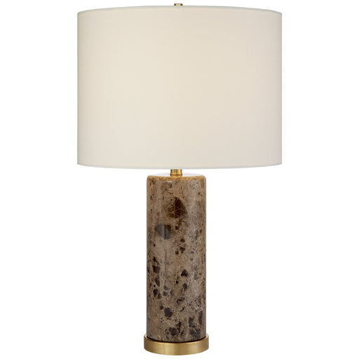 Cliff Marble Table Lamp in Brown Marble
