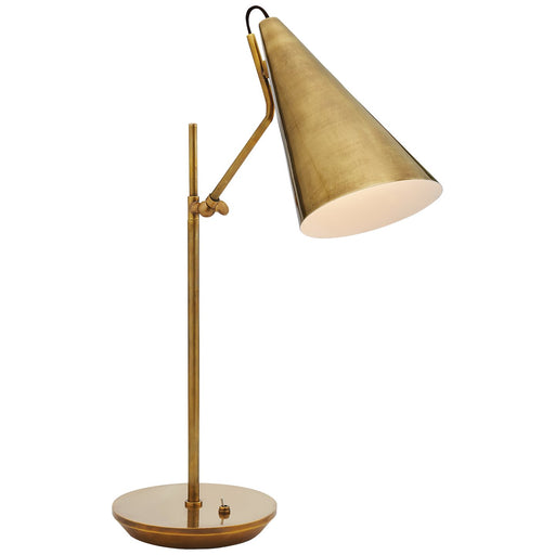 Clemente Desk Lamp in Hand-Rubbed Antique Brass