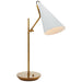 Clemente One Light Table Lamp in Plaster White