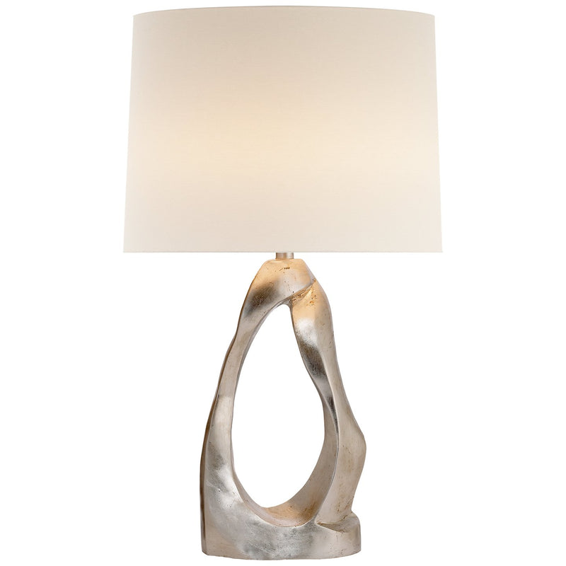 Cannes 31" Table Lamp in Burnished Silver Leaf