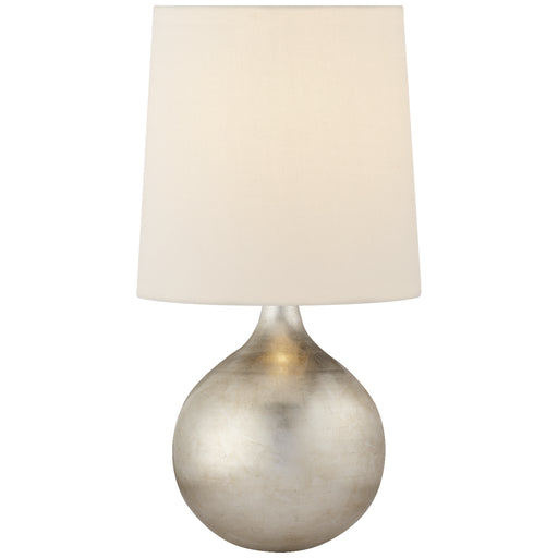 Warren Table One Light Table Lamp in Burnished Silver Leaf
