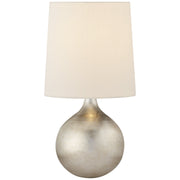 Warren Mini Table Lamp in Burnished Silver Leaf