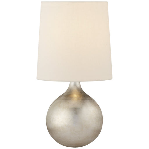 Warren Mini Table Lamp in Burnished Silver Leaf