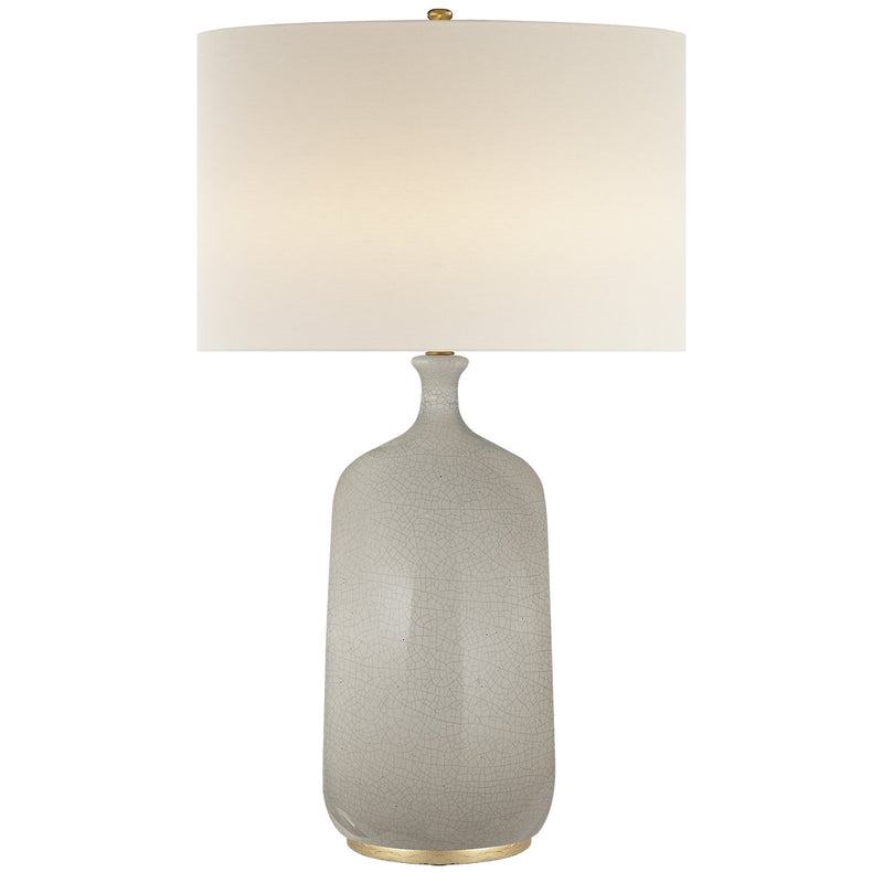 Culloden Table Lamp in Bone Craquelure
