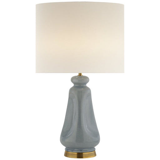 Kapila 2-Light Table Lamp in Polar Blue Crackle