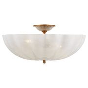 Rosehill Large 4-Light Semi-Flush Mount in Hand-Rubbed Antique Brass