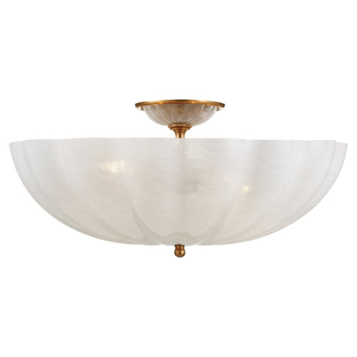 Rosehill Large 4-Light Semi-Flush Mount in Hand-Rubbed Antique Brass