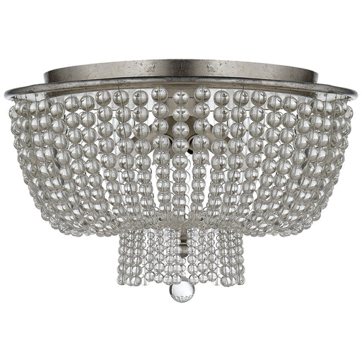 Jacqueline 4-Light Flush Mount in Burnished Silver Leaf