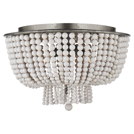 Jacqueline 4-Light Flush Mount in Burnished Silver Leaf