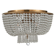 Jacqueline 4-Light Flush Mount in Hand-Rubbed Antique Brass