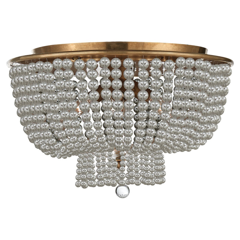 Jacqueline 4-Light Flush Mount in Hand-Rubbed Antique Brass