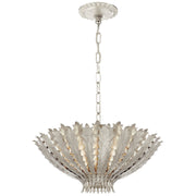 Hampton Small 3-Light Pendant in Burnished Silver Leaf