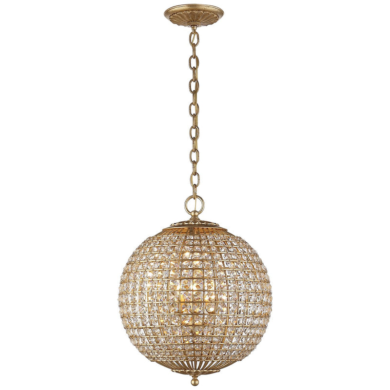 Renwick Small Sphere 4-Light Pendant in Gild