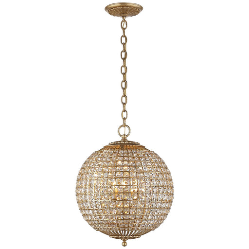 Renwick Small Sphere 4-Light Pendant in Gild