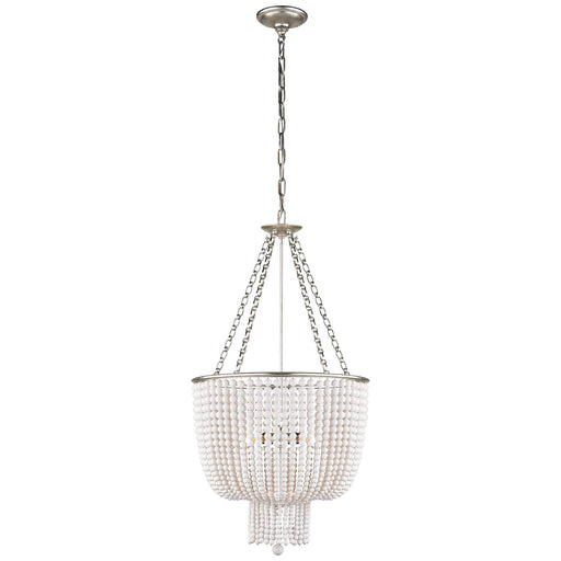 Jacqueline 4-Light Pendant in Burnished Silver Leaf