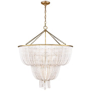 jacqueline 12 Light Chandelier in Hand-Rubbed Antique Brass