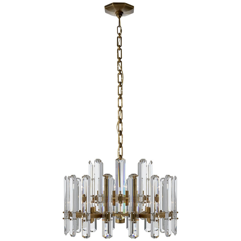Bonnington 24" 12-Light Chandelier in Hand-Rubbed Antique Brass