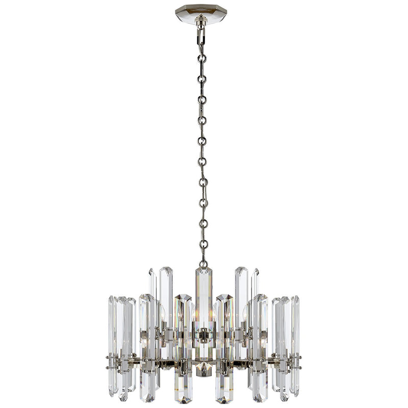 Bonnington 24" 12-Light Chandelier in Polished Nickel