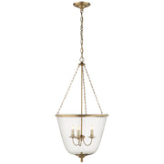 Pondview Three Light Lantern in Hand-Rubbed Antique Brass