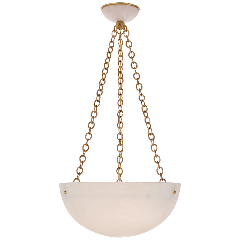 O'Connor Three Light Chandelier in Hand-Rubbed Antique Brass