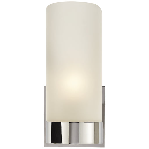 Urbane One Light Wall Sconce in Polished Nickel