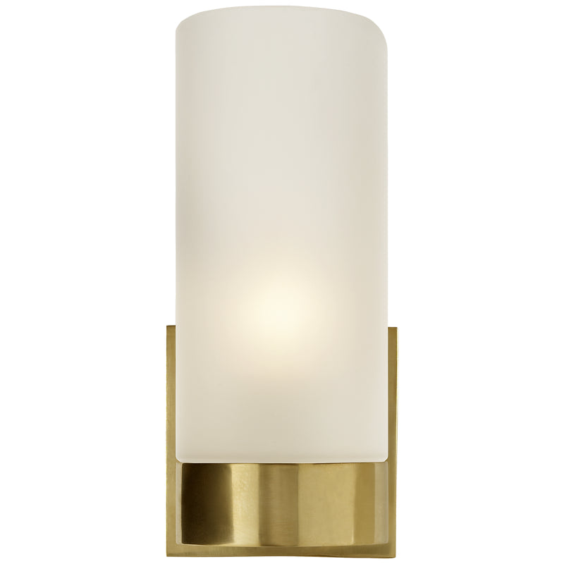 Urbane One Light Wall Sconce in Soft Brass