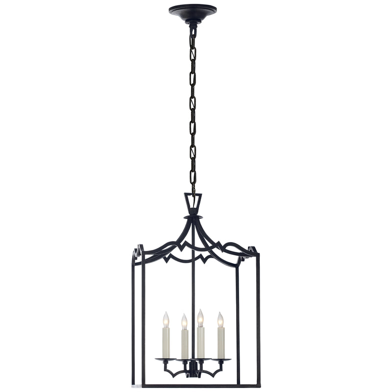 darlana4 Four Light Lantern in Aged Iron