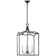 darlana4 Four Light Lantern in Aged Iron
