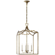 darlana4 Four Light Lantern in Gilded Iron