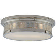 Alderly 16" 2-Light Outdoor Flush Mount in Polished Nickel