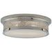 Alderly Two Light Flush Mount in Polished Nickel