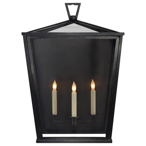 Darlana Large 3/4 3-Light Outdoor Wall Lantern in Bronze