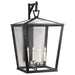 DarlanaO Four Light Wall Lantern in Bronze