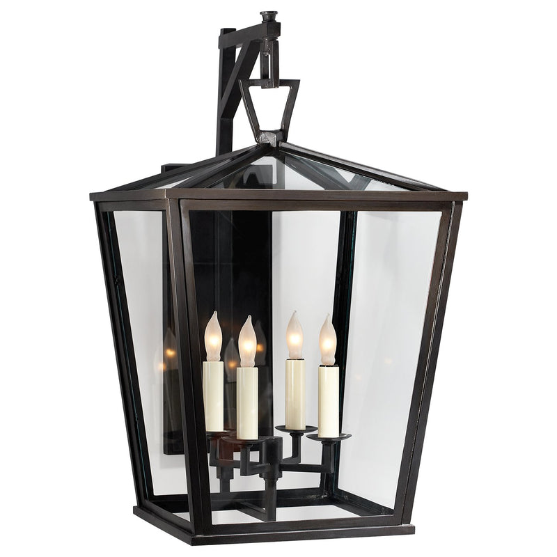 Darlana Medium Bracket 4-Light Outdoor Wall Lantern in Bronze