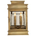 Linear Lantern Two Light Linear Lantern in Antique-Burnished Brass