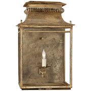Flea Market Lantern Wall Sconce in Gilded Iron