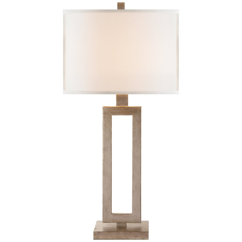 Mod Tall Table Lamp in Burnished Silver Leaf