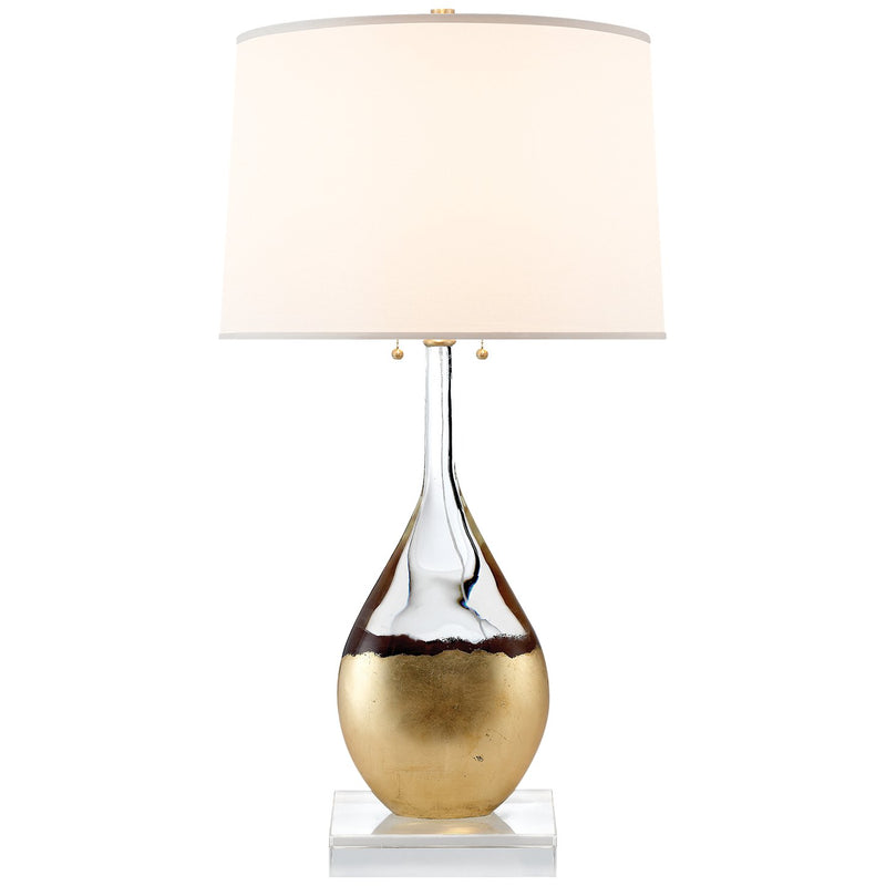 Juliette Sculptural 2-Light Table Lamp in Crystal