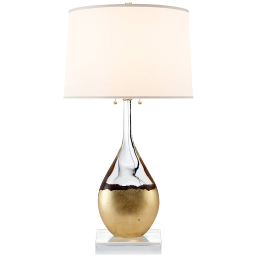 Juliette Sculptural 2-Light Table Lamp in Crystal