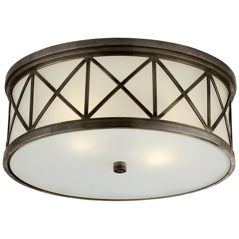 Montpelier Large 16" 3-Light Flush Mount in Bronze