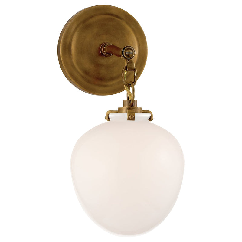 Katie Small Acorn Wall Sconce in Hand-Rubbed Antique Brass