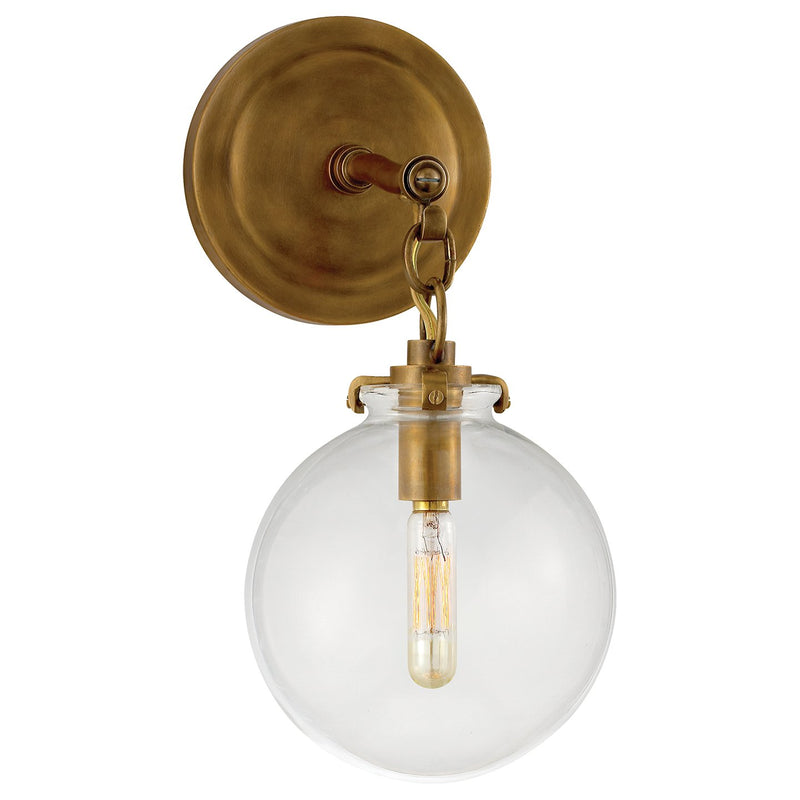 Katie Small Acorn Wall Sconce in Hand-Rubbed Antique Brass