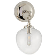 Katie Small Acorn Wall Sconce in Polished Nickel