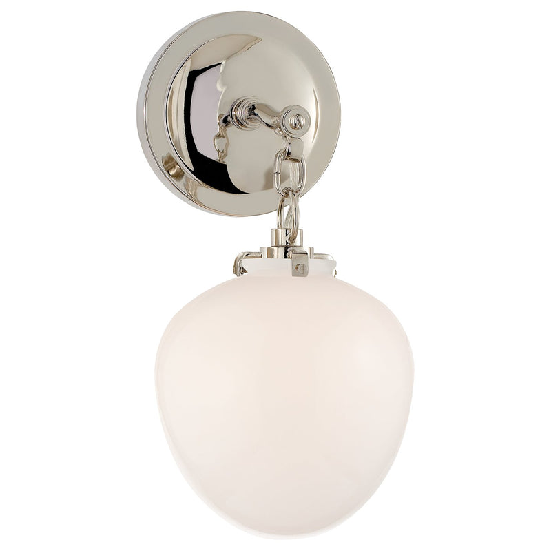 Katie Small Acorn Wall Sconce in Polished Nickel