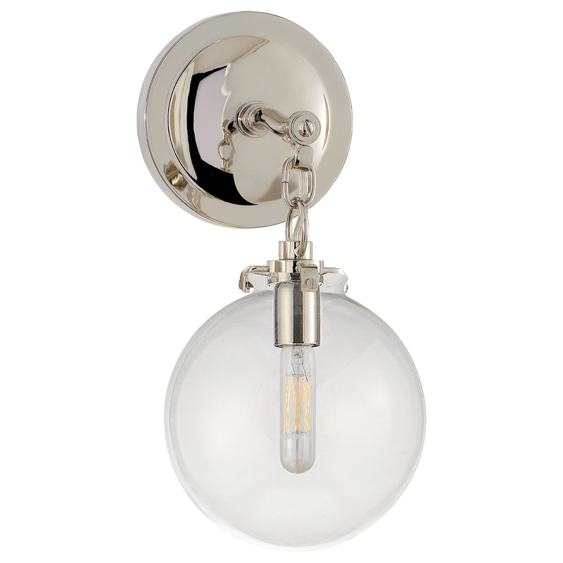 Katie Small Acorn Wall Sconce in Polished Nickel
