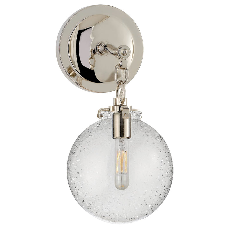 Katie Small Acorn Wall Sconce in Polished Nickel