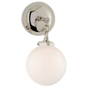 Katie Small Acorn Wall Sconce in Polished Nickel